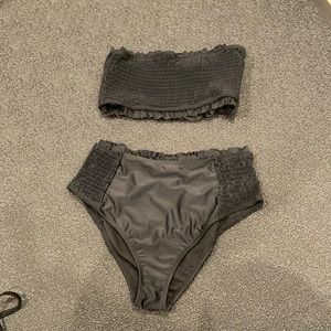 Two piece high waisted swim set